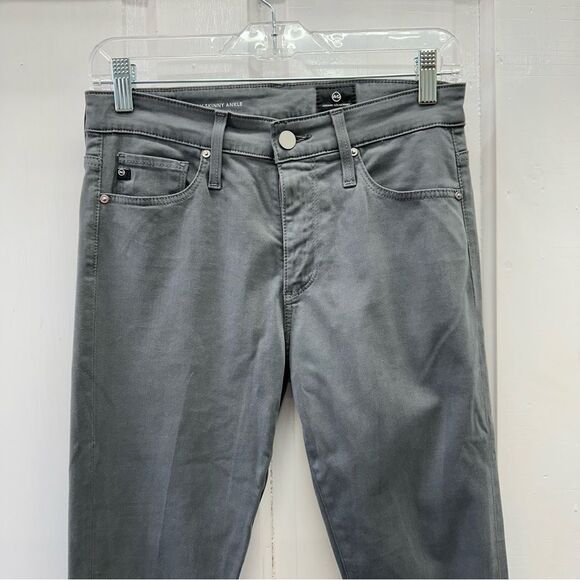AG Adriano Goldschmied Farrah high rise skinny ankle grey jeans women's 26 reg - Picture 2 of 7